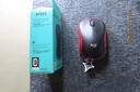 罗技（Logitech）M185鼠标 无线鼠标 办公鼠标 对称鼠标 黑色红边 带无线2.4G接收器 实拍图