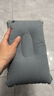 户外充气枕大号加厚植绒方形露营睡袋枕午休靠垫折叠便携式充气枕 充气枕【浅灰色】（不含充气泵） 实拍图