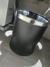 本迪不锈钢压圈垃圾桶15L大号黑色酒店带内桶双层烤漆阻燃金属垃圾桶 实拍图
