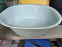 CHAHUA茶花 抗菌塑料盆25.5cm1只装洗脸盆子婴儿儿童洗内裤洗脚盆 蓝色* 实拍图