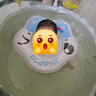 鲸保婴儿游泳圈0-3个月脖圈 新生儿游泳圈宝宝洗澡颈圈K5012蓝色中码 实拍图