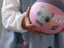 费雪（Fisher-Price）训练球宝宝早教抓握婴幼儿童弹力篮足橡胶小皮球幼儿园玩具礼物 1号篮球（粉紫）12cm送气泵 实拍图