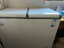 美的（Midea）220L双温双箱家商两用冰柜展示柜雪糕柜大容量冷柜保鲜玻璃门冷藏冷冻两用卧式冰箱BCD-220VM(E) 实拍图
