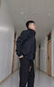 主意范（ZHUYIFAN）夹克男三防飞行秋冬加绒加厚整套棒球服羽绒外套短款工装冲锋衣潮 黑色夹克 XL 130-150斤 实拍图
