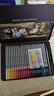 得力（deli）48色大师彩铅铁盒水溶性彩色铅笔学生美术专业涂色绘画笔套装（附毛笔） 实拍图