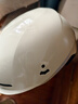 京东京造电动车头盔3C认证男女士款春夏四季半盔透气轻便摩托车电瓶车安全帽 亮光米白色54-58cm头围 实拍图