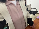 森马（Semir）外套女抗静电摇粒绒宽松休闲冬季拼接立领插肩袖夹克101724108004 实拍图