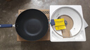 炊大皇炒锅不粘锅易洁少油烟平底炒菜锅煎锅34cm磁炉通用深蓝SL34CG 实拍图