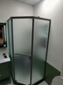 九牧（JOMOO）【定制】极窄小户型钻石移门整体淋浴房一体式淋浴隔断玻璃门E13 现货速发-枪灰光玻1000*1000*1900 实拍图