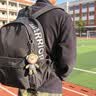 回力ins潮牌小书包男生双肩包小型休闲运动2026新款轻便小背包女学生  黑色 实拍图