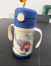 膳魔师（THERMOS）儿童吸管保温杯巧虎礼盒带杯套把手316L不锈钢幼儿上学学生杯TCKC 实拍图