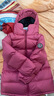 保姆鹅  【风墙】儿童羽绒服宝宝中长款护脸加厚外套保暖童装[NG2664] 石榴粉 130 实拍图