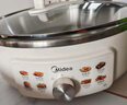 美的（Midea）电饼铛 0涂层不锈钢 电饼档家用 煎饼锅烤肉锅烙饼锅 早餐煎烤机电火锅63mm加深 JKC3470SUS 新款 实拍图