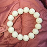 石玥珠宝15mm缅料白玉菩提根木手串把件文玩佛念珠转运手链男女士款礼物 实拍图