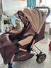 奔昂 婴儿推车可坐可躺轻便避震宝宝折叠婴儿车双向BB童车手推车 升级卡其+一键单手收+可坐躺+可双向推行+四轮高配 实拍图