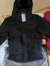 京东京造冬季短款连帽滑雪羽绒服户外派克服加厚保暖外套男  黑色 3XL 实拍图