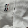 NBA袜子男中筒休闲运动袜篮球袜毛巾底长筒棉袜男士短袜39-44码 四季经典款 白色 3双 实拍图