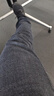 真维斯（Jeanswest）牛仔裤男2026春季轻商直筒修身牛仔长裤男黑色常规36 实拍图
