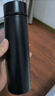 美厨（MAXCOOK）真空保温杯 304不锈钢显温水杯500ml男款车载旅行杯子黑色MCB1084 实拍图