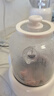 小质养生壶1.5L全玻璃花茶壶0胶水0金属恒温煮茶器办公室热牛奶神器保温壶家用烧水壶电热水壶 实拍图