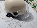 3c认证电动车头盔新国标通用女男士电瓶车防晒四季镜片夏季安全帽 3C认证 卡其冬盔【送透明长镜】 实拍图