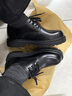 公牛世家【新年礼物】男鞋新款加绒加厚休闲皮鞋男款低帮马丁靴耐磨工装鞋 实拍图