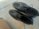 稻草人商务休闲鞋男士皮鞋男正装鞋德比鞋英伦百搭 黑色 42  实拍图