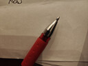 晨光(M&G)文具拔盖1.0中性笔学生红笔碳素笔大笔画签字笔商务办公子弹头练字笔速干水笔 红色12支/盒 13604C 实拍图