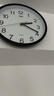 康巴丝（Compas）挂钟客厅2025款简约办公日历钟表石英钟表挂墙时钟 3221黑白色 实拍图