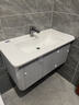 正品蜂窝太空铝圆弧浴室柜组合卫生间陶瓷一体洗手盆洗脸池洗漱台 90CM陶瓷盆柜+单柜 实拍图