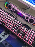 双飞燕（A4TECH）B975P 机械键盘有线电脑办公高端电竞游戏键盘 血手幽灵三代光轴 带手托 PBT键帽 布丁黑 实拍图