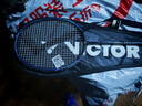 威克多（VICTOR）羽毛球拍全碳素胜利铁锤单拍TK-HMRL EX铁蓝灰6U已穿线26磅附手胶 实拍图