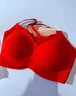 都市丽人【礼盒装】本命年红色内衣套装文胸罩红内裤棉袜子结婚情人节礼物 实拍图