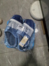乐拖侧脸熊 棉拖鞋男秋冬季防水保暖厚底棉鞋情侣居家拖鞋 藏青44-45 实拍图