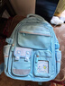 靓宝宝库洛米三到六女孩小学生减负护脊大容量一年级二女童轻便儿童书包 小号蓝色(适合1-2年级) 实拍图
