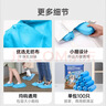 苏诺一次性鞋套无纺布100只机房家用防尘透气室内脚套加厚防滑 实拍图