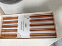 双枪进口福禄花梨木筷子 家用高档木筷 天然抗菌防霉套装 10双装 实拍图