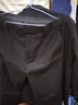 席臣加肥加大码西装外套休闲男宽松商务西服显瘦大号胖子肥佬西服套装 三件套黑色 2XL （150-170斤） 实拍图