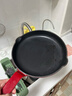 苏泊尔（SUPOR）珐琅铸铁平底锅煎锅无涂层聚油煎烤锅煎蛋锅牛排煎锅磁炉通用25cm 实拍图