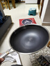 康巴赫（KOBACH）炒锅304不锈钢蜂窝不粘炒菜锅少油烟易洁平底煎炒锅电磁炉燃气灶 304钢双面蜂窝锅 32cm 实拍图