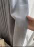 铭聚布艺（MINGJU）窗帘全遮光窗帘成品窗帘布遮阳帘涤塔夫浅灰挂钩式2.0宽*2.0高1片 实拍图