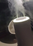 Hulker 【10W+销量加湿器】加湿器 卧室迷你家用办公室桌面车载低噪上加水小型usb空气加湿器 【白色插电款】双喷加湿/800ml大容量/不带电池 实拍图
