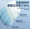 海氏海诺一次性医用外科口罩 灭菌级口罩医用独立包装一只一袋 防尘100只 实拍图