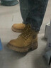 骆驼（CAMEL）王俊凯同款马丁靴高帮秋户外工装大黄靴男 GE122W7757T 金黄 42 实拍图