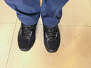乐途（LOTTO）登山鞋男女鞋春季皮面户外越野徒步防泼水运动鞋情侣跑步鞋黑色42 实拍图