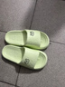 百慕倾臣 拖鞋女踩屎感夏室内家居家用情侣防滑静音厚底洗澡浴室 凉拖鞋男 绿色 40-41 正码（内长260MM） 实拍图
