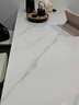 迪玛森岩板餐桌家用餐桌椅组合轻奢现代简约小户型饭桌客厅长方形桌子 亮光白【12MM厚】送货到家 120cm 【宽70CM】一桌四椅 实拍图