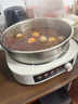 小熊（Bear）0涂层电火锅火锅专用锅电锅家用4-6个人不粘分体式可拆洗多功能蒸煮一体不锈钢电煮锅4L火锅锅40S1 实拍图
