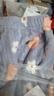 可爱卡通睡裤女长裤冬季珊瑚绒加绒暖暖打底裤可外穿 蓝色桃子裤子 均码（适合80-130斤） 实拍图