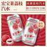 宏宝莱荔枝味果味汽水330ml*24罐饮品东北怀旧碳酸饮料国货汽水整箱装 实拍图